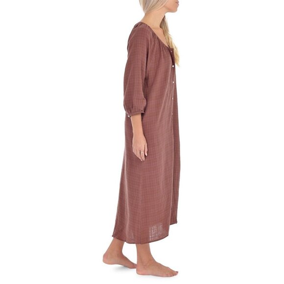 Anthropologie Layla Gauze Midi Maxi Dress Boho Coastal Oversized Peasant Tunic - Picture 5 of 14